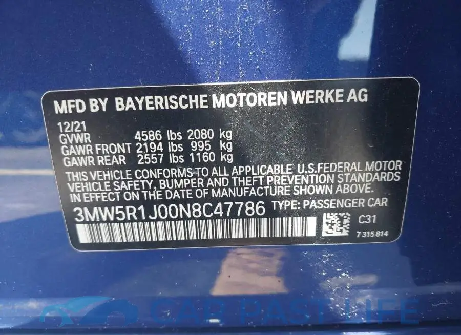 3MW5R1J00N8C47786# 9