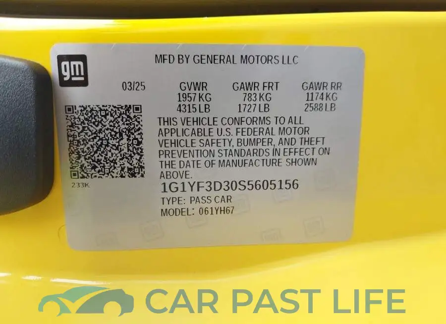 1G1YF3D30S5605156# 9