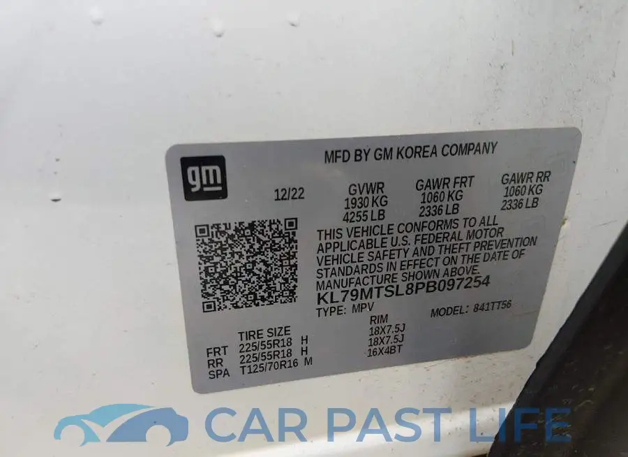 KL79MTSL8PB097254# 9