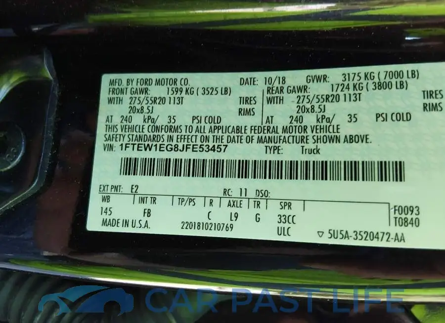 1FTEW1EG8JFE53457# 9