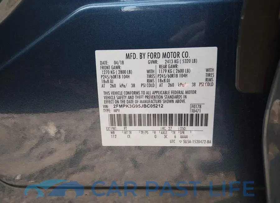 2FMPK3G95JBC05212# 9