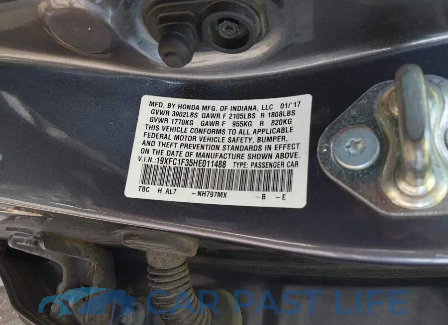 19XFC1F35HE011488# 9