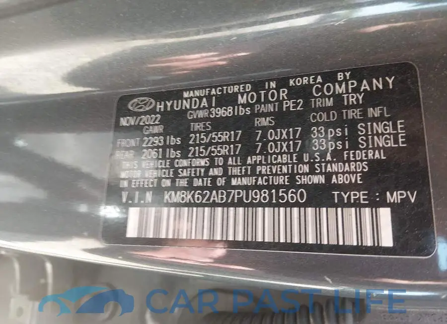 KM8K62AB7PU981560# 9