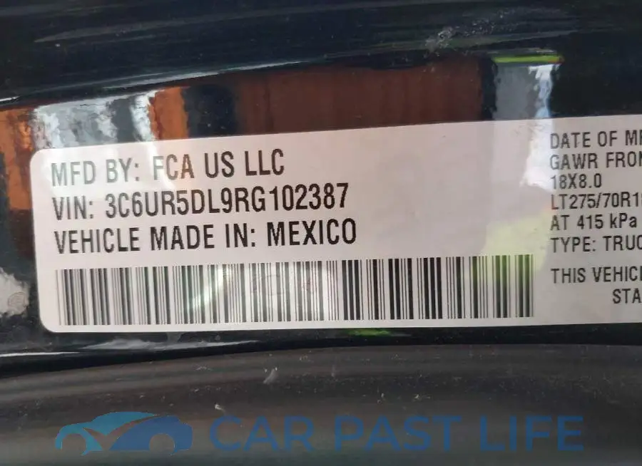 3C6UR5DL9RG102387# 9