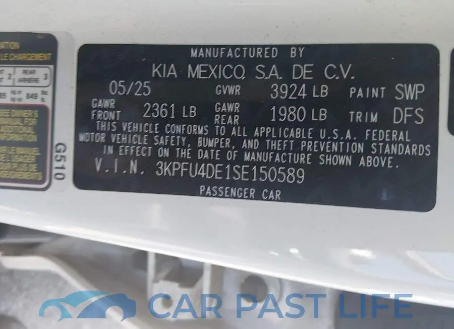3KPFU4DE1SE150589# 9