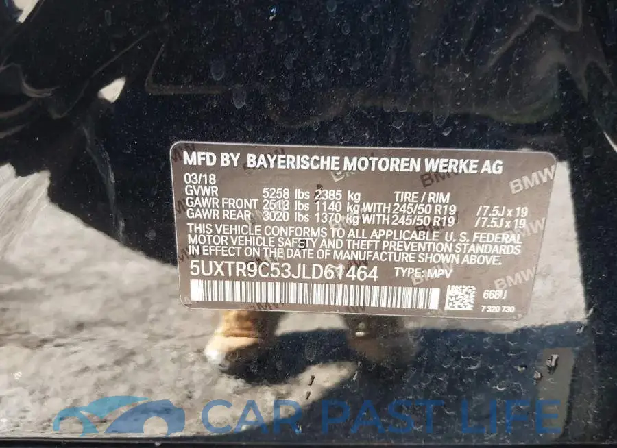 5UXTR9C53JLD61464# 9