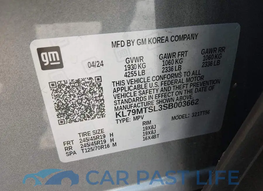 KL79MTSL3SB003662# 9