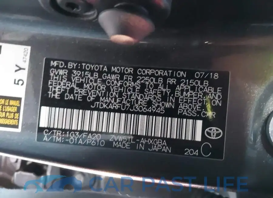 JTDKARFU7J3064945# 9