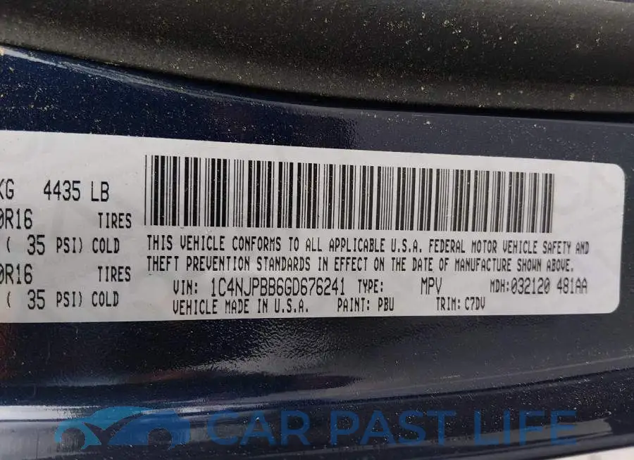 1C4NJPBB6GD676241# 9