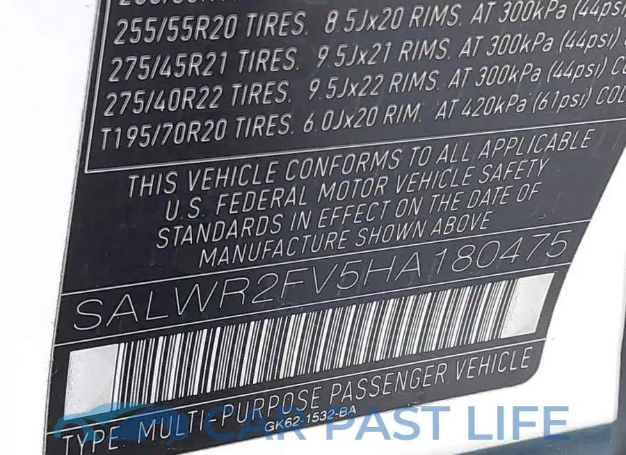 SALWR2FV5HA180475# 9