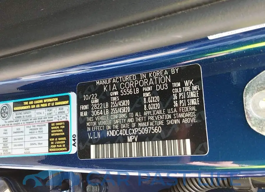 KNDC4DLCXP5097560# 9