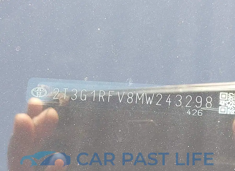 2T3G1RFV8MW243298# 9
