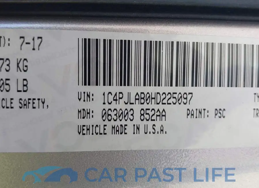 1C4PJLAB0HD225097# 9