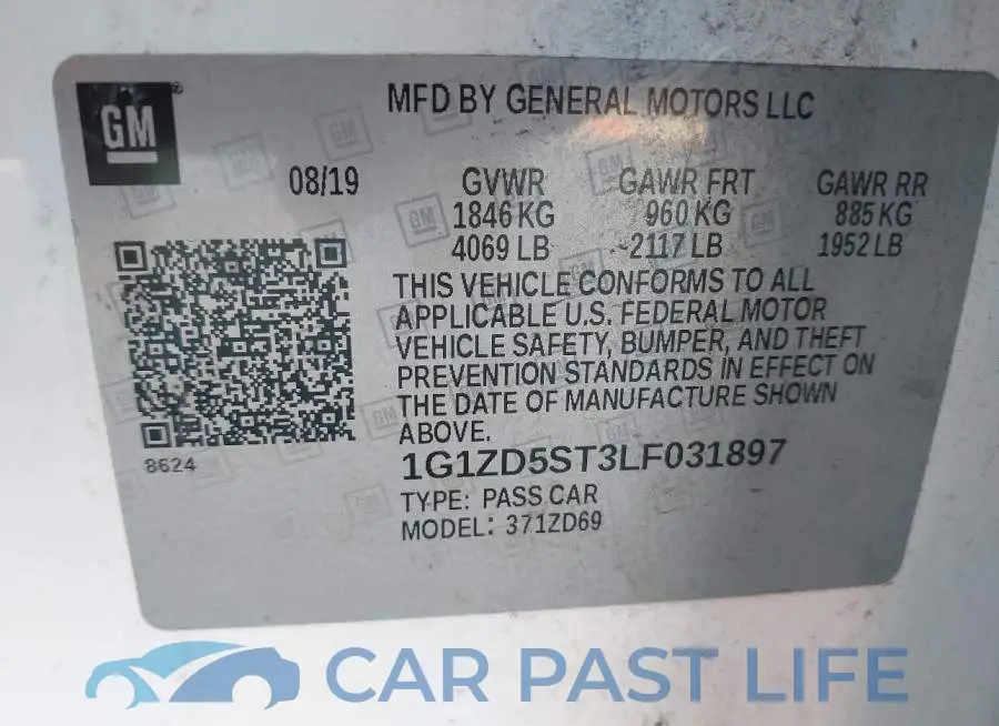 1G1ZD5ST3LF031897# 9