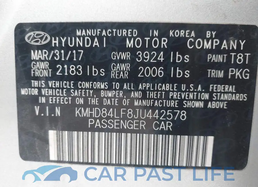 KMHD84LF8JU442578# 9