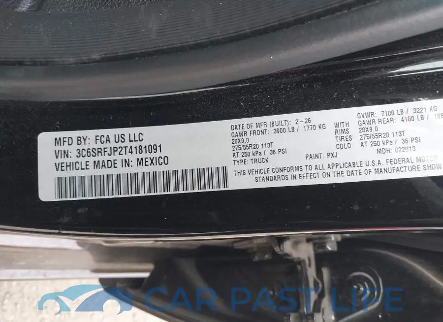 3C6SRFJP2T4181091# 9