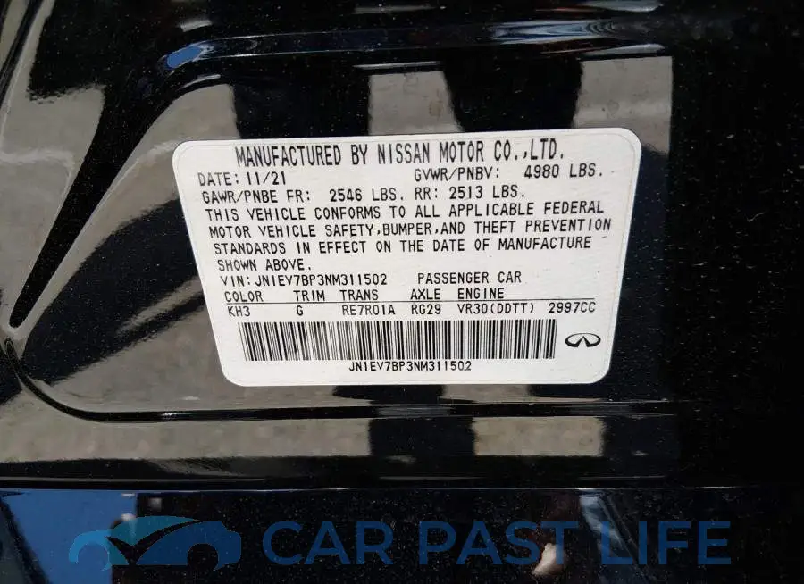JN1EV7BP3NM311502# 9