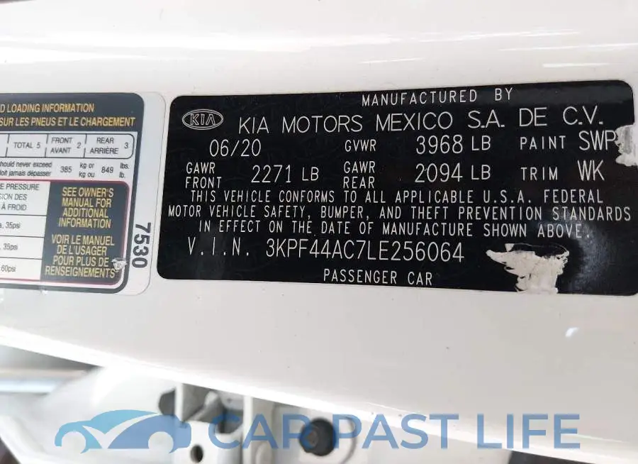 3KPF44AC7LE256064# 9