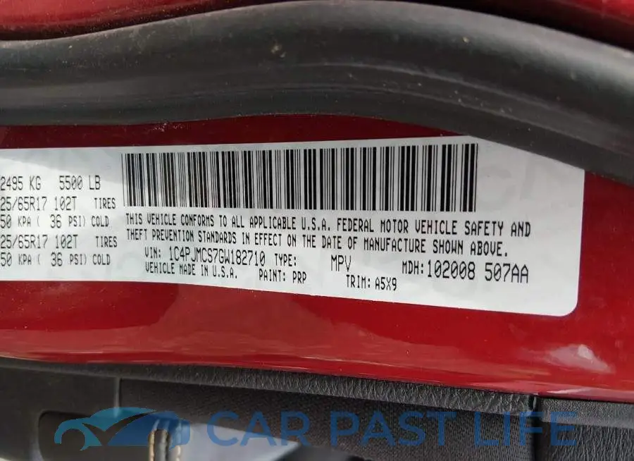 1C4PJMCS7GW182710# 9