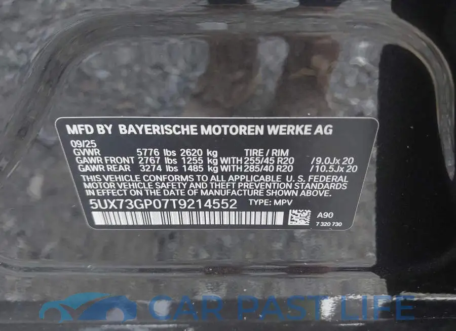 5UX73GP07T9214552# 9