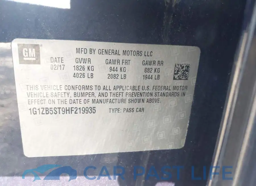 1G1ZB5ST9HF219935# 9