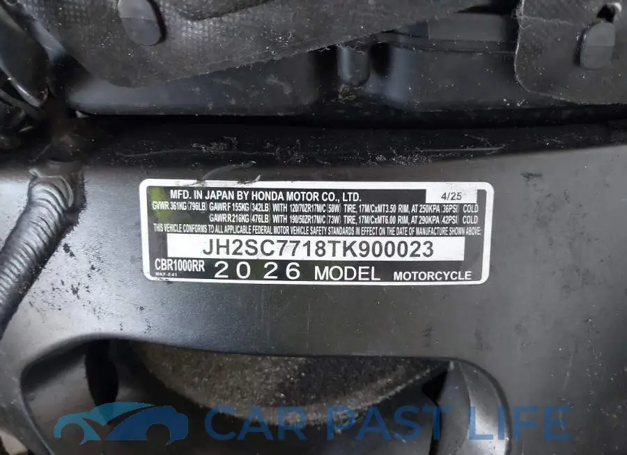 JH2SC7718TK900023# 10
