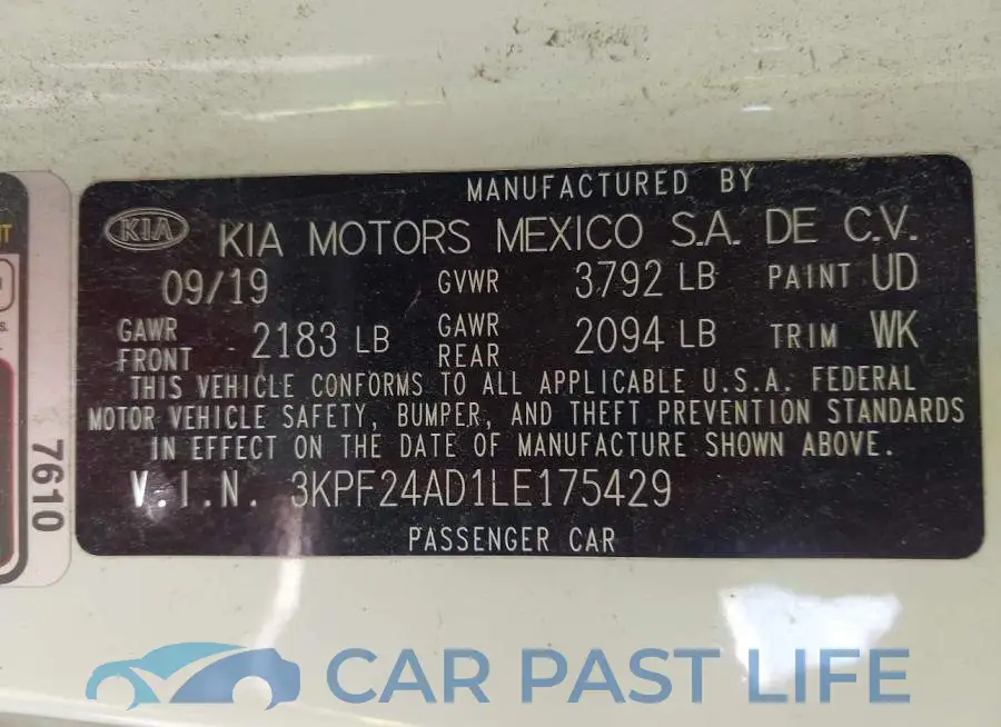 3KPF24AD1LE175429# 9