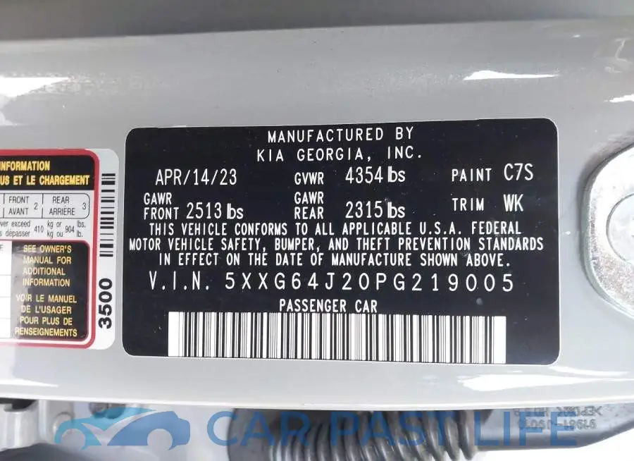 5XXG64J20PG219005# 9