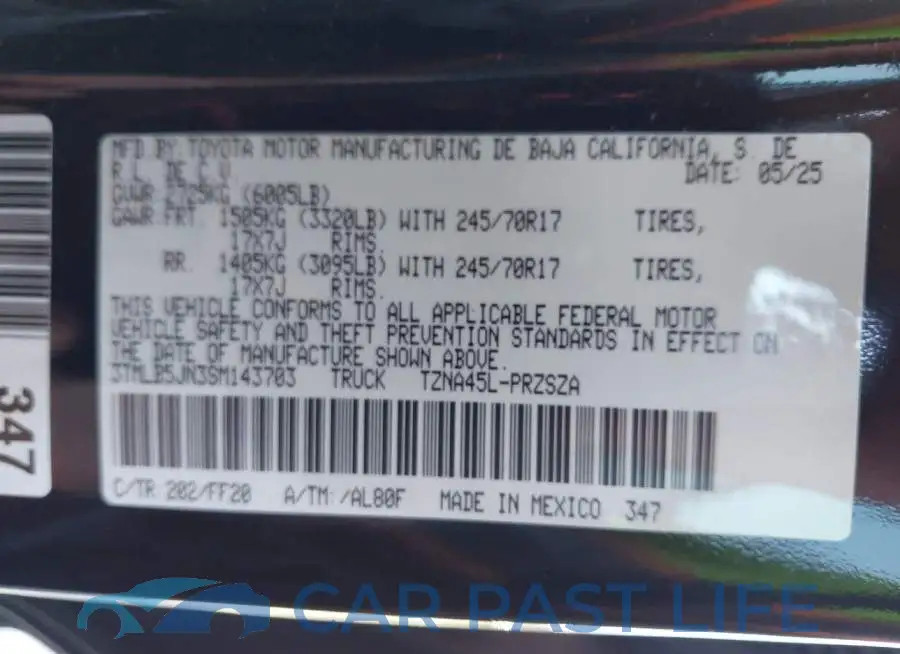 3TMLB5JN3SM143703# 9