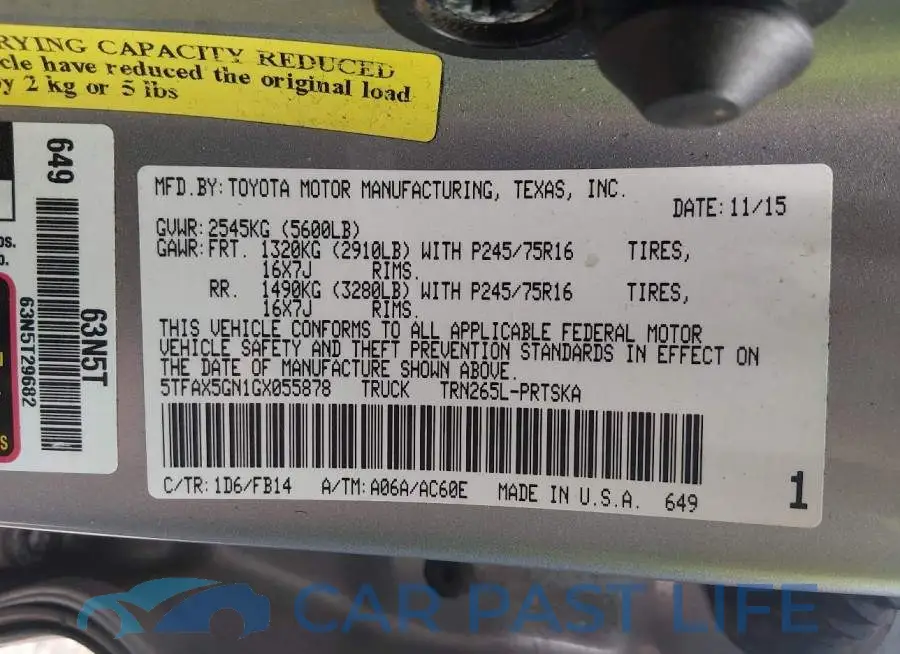 5TFAX5GN1GX055878# 9