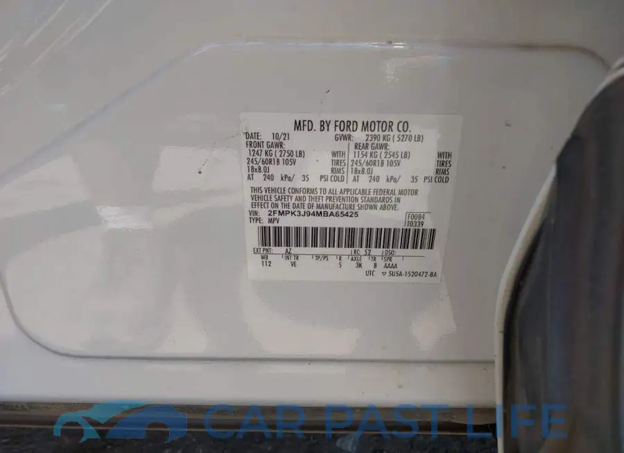 2FMPK3J94MBA65425# 9