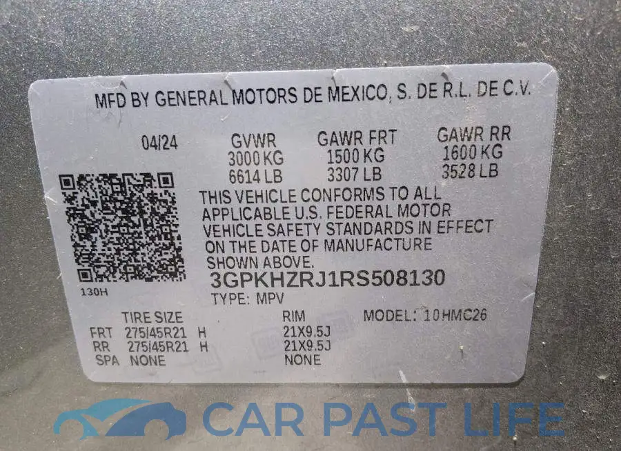 3GPKHZRJ1RS508130# 9