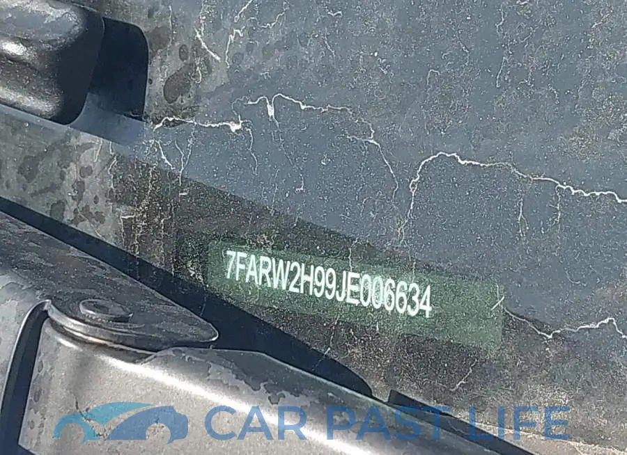 7FARW2H99JE006634# 9