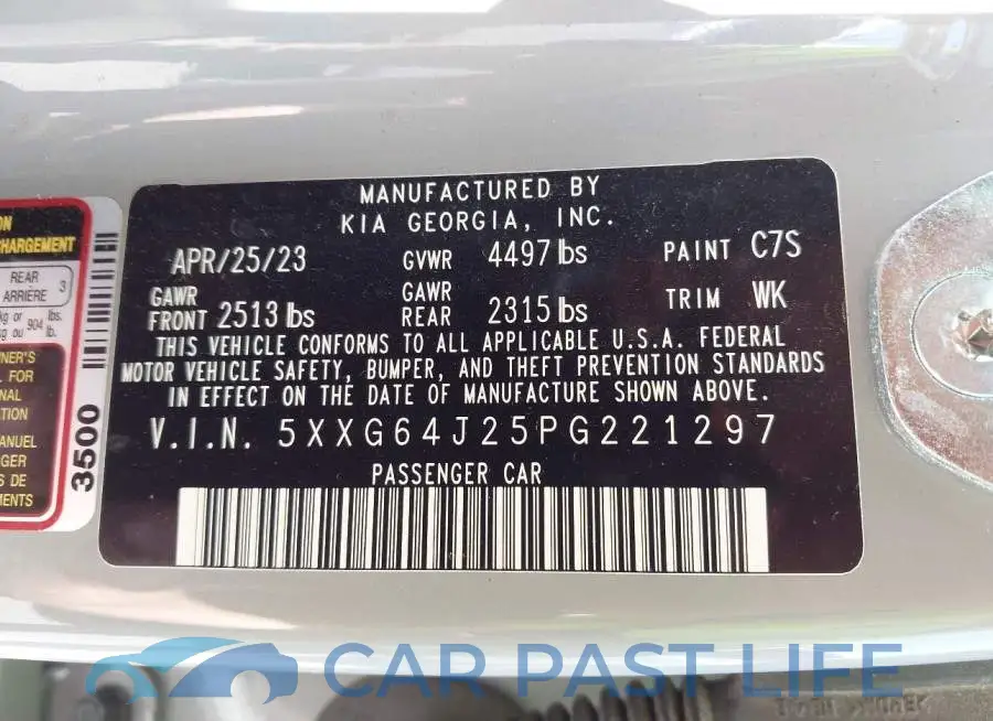 5XXG64J25PG221297# 9