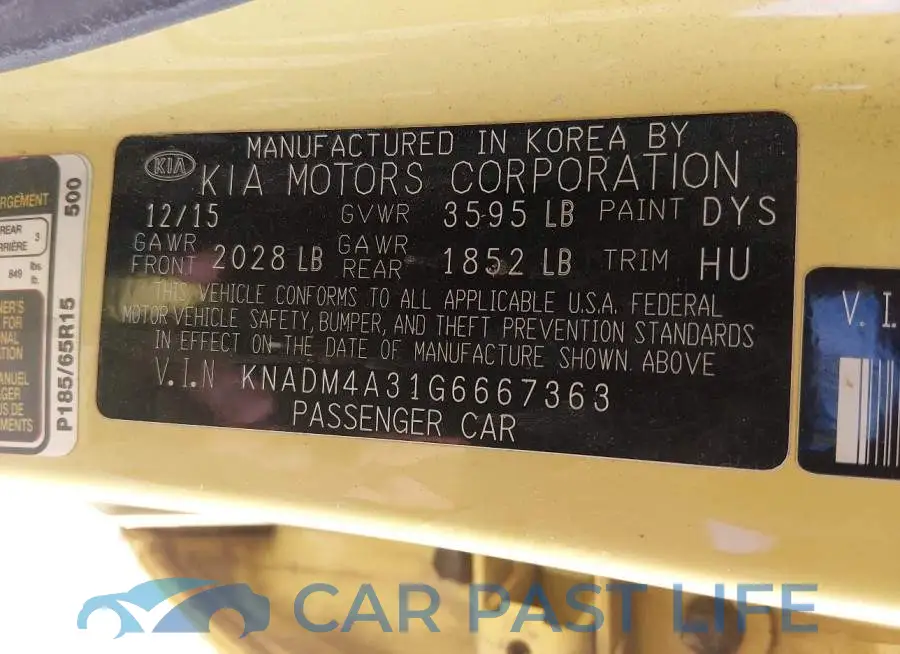 KNADM4A31G6667363# 9