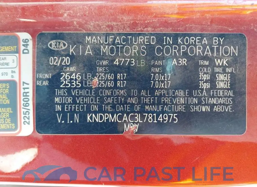 KNDPMCAC3L7814975# 9