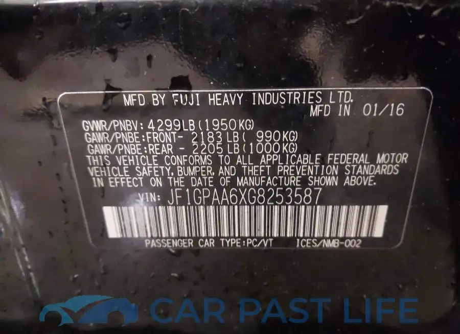 JF1GPAA6XG8253587# 9