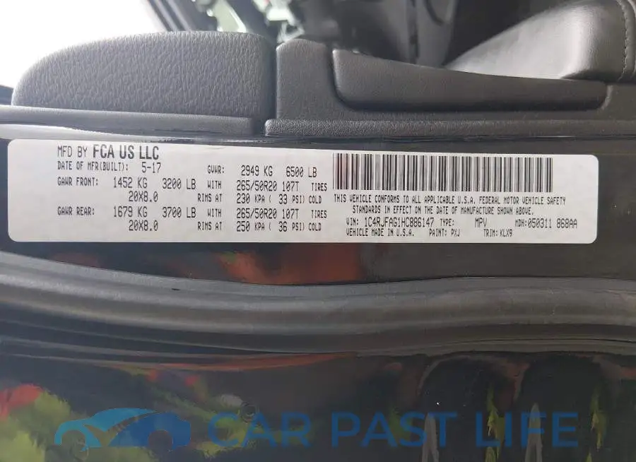 1C4RJFAG1HC886147# 9