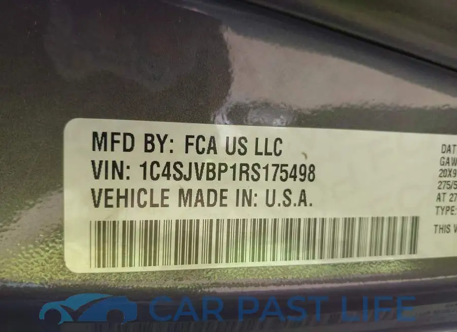 1C4SJVBP1RS175498# 9
