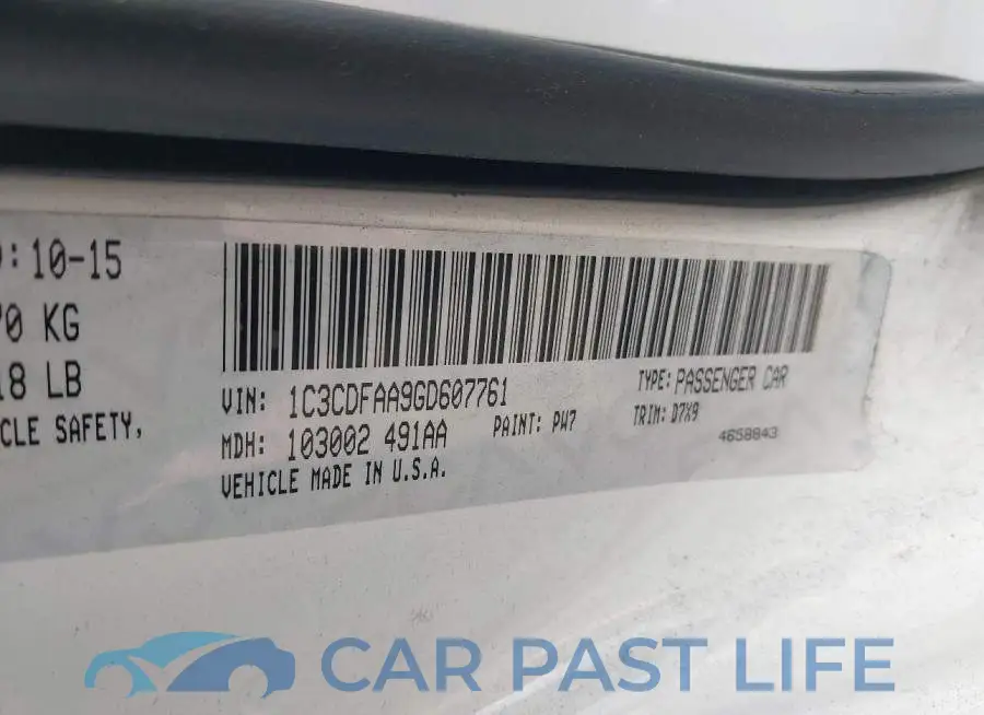 1C3CDFAA9GD607761# 9