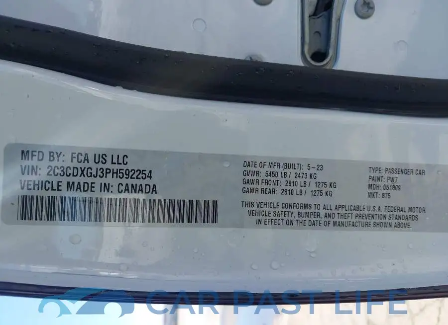 2C3CDXGJ3PH592254# 9