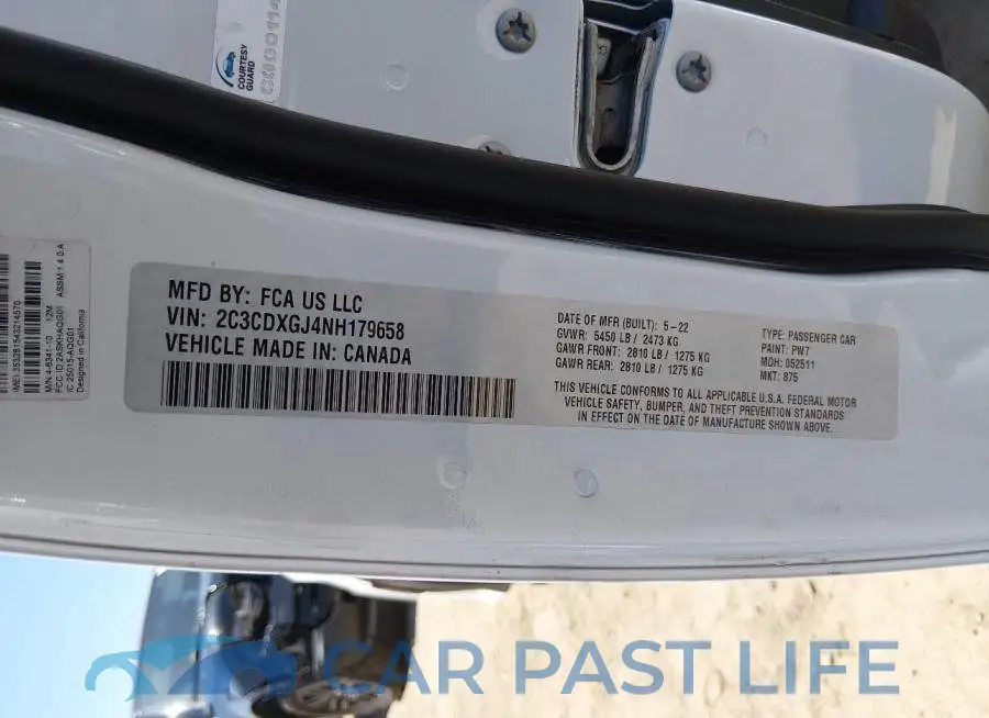 2C3CDXGJ4NH179658# 9