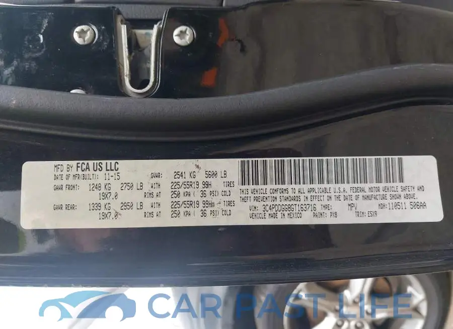 3C4PDDGG8GT163716# 9