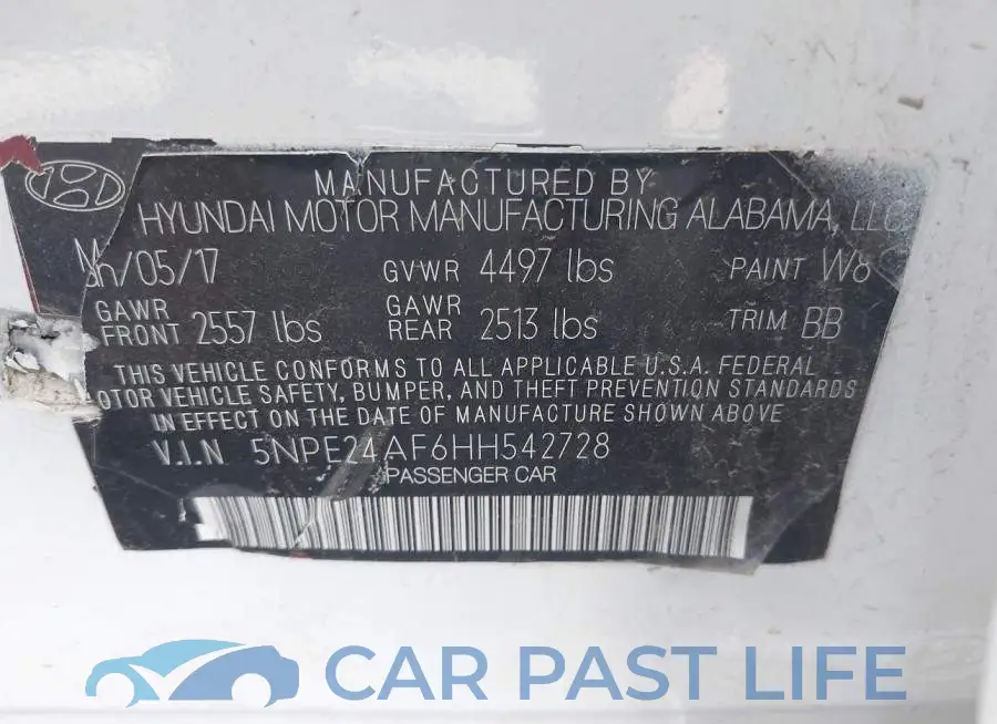 5NPE24AF6HH542728# 9