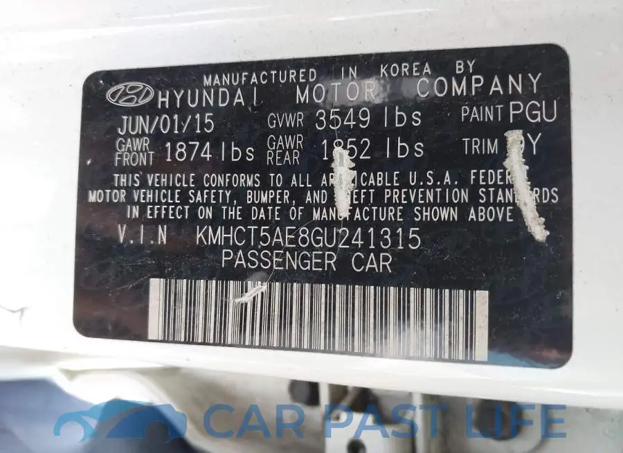 KMHCT5AE8GU241315# 9