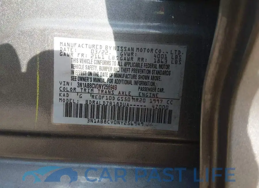 3N1AB8CV0NY256949# 9