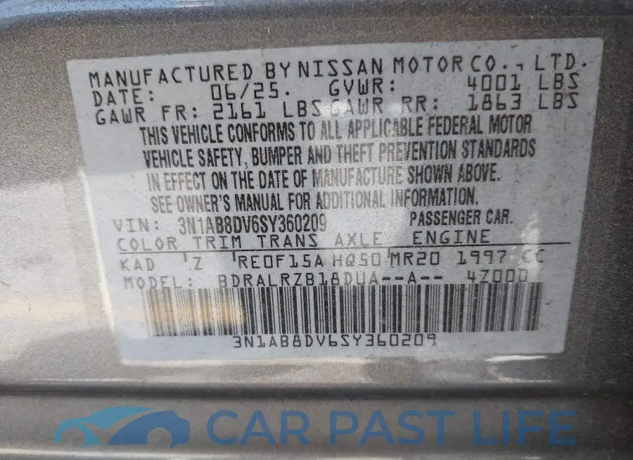 3N1AB8DV6SY360209# 9