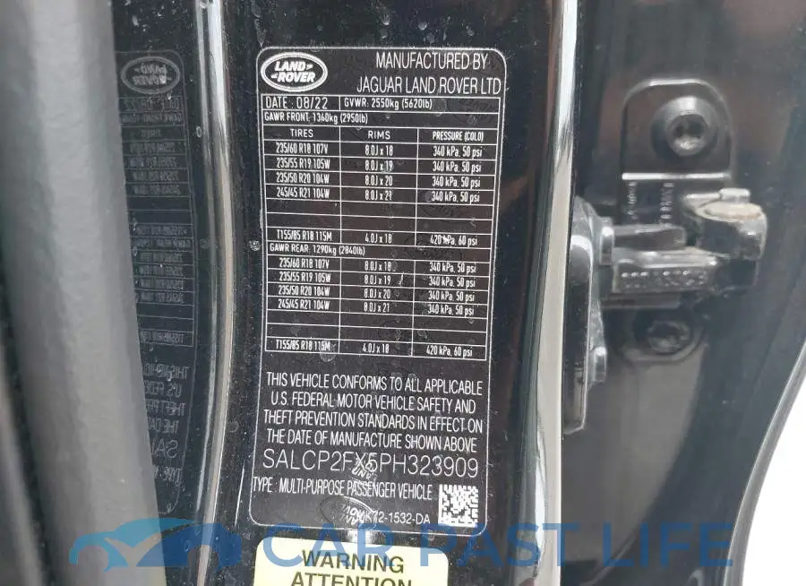 SALCP2FX5PH323909# 9