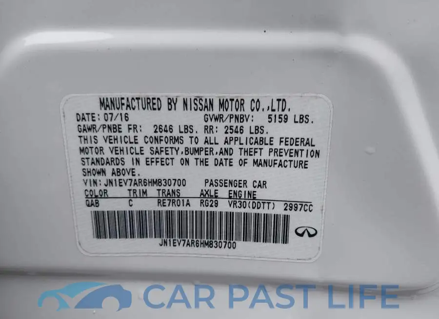 JN1EV7AR6HM830700# 9