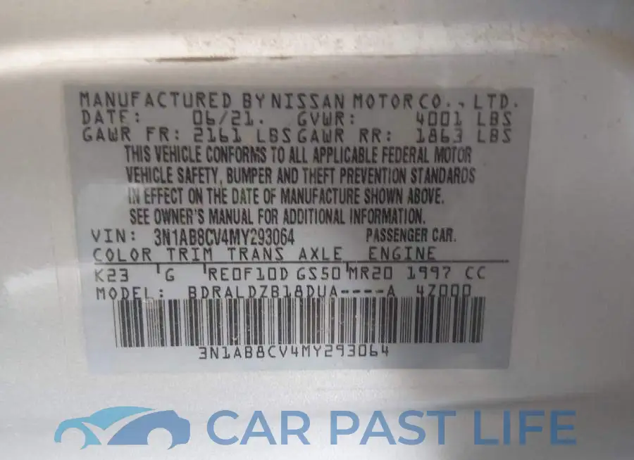 3N1AB8CV4MY293064# 9